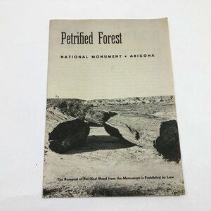 1957 Petrified Forest National Monument Arizona Brochure With Automobile Permit